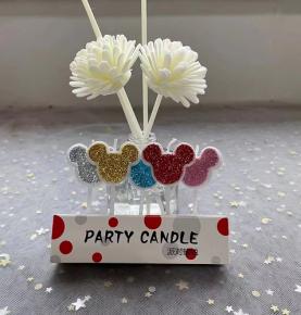 Glitter Mickey Mouse Candle