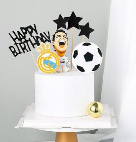 Football cake topper