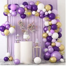 129pcs Purple Balloon Kits Set