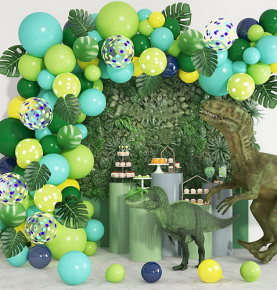 Forest Theme Green Balloon Chain Set