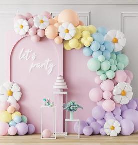 Macaron Flower Balloon Chain Set